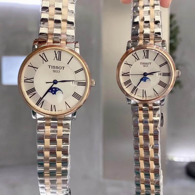 Tissot man 41mm woman 28mm 113009