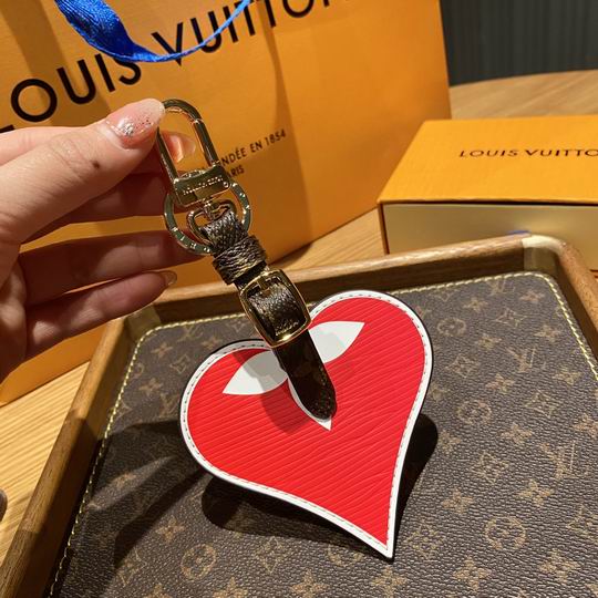 LV keyring 红心扑克牌