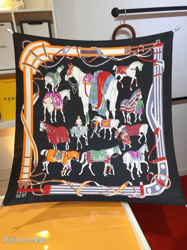 Hermes silk scarf 90X90cm E021304