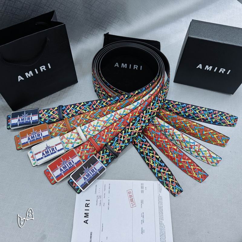 Amiri belt 38mmX90-125cm lb78