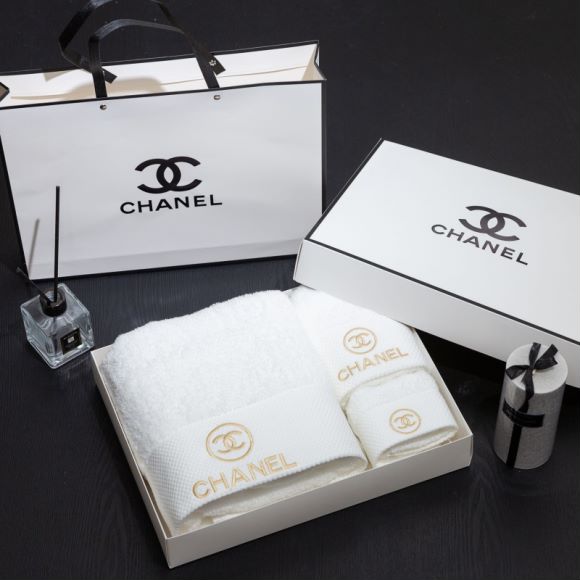 Chanel 浴巾70X145cm 毛巾35X75cm 小方巾35X35cm 13