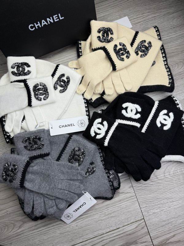 Chanel Scarf Hat Gloves hm25