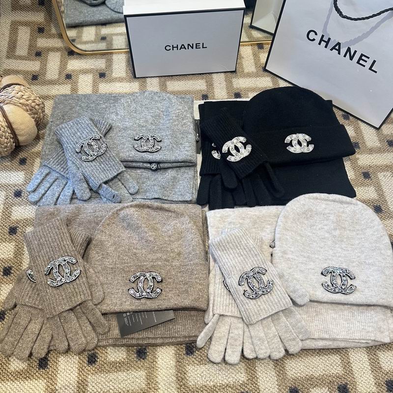Chanel Scarf Hat gloves 010401
