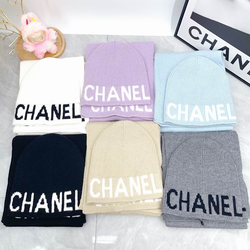 Chanel Scarf hat 2PCS