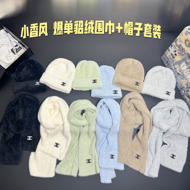 Chanel scarf hat dx07