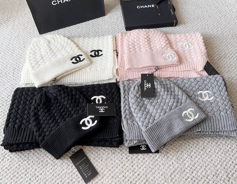 Chanel scarf hat dx15