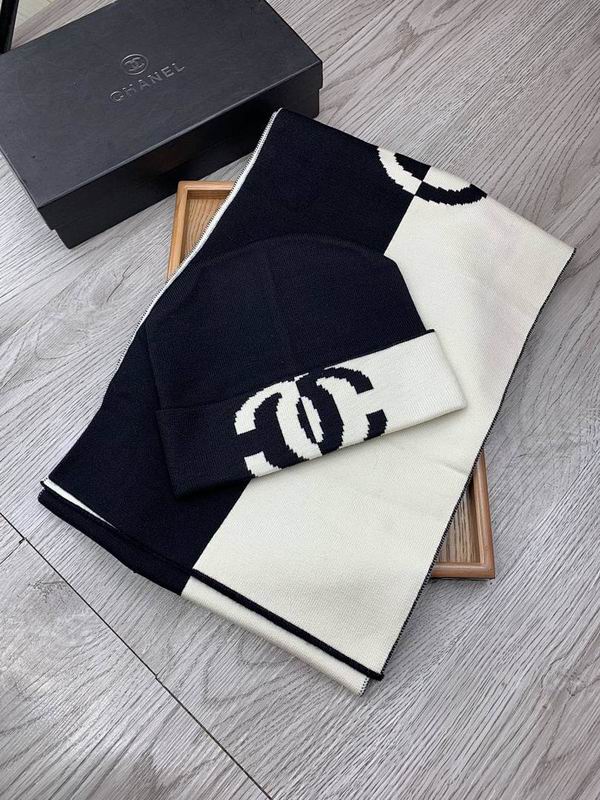 Chanel scarf hat hm60