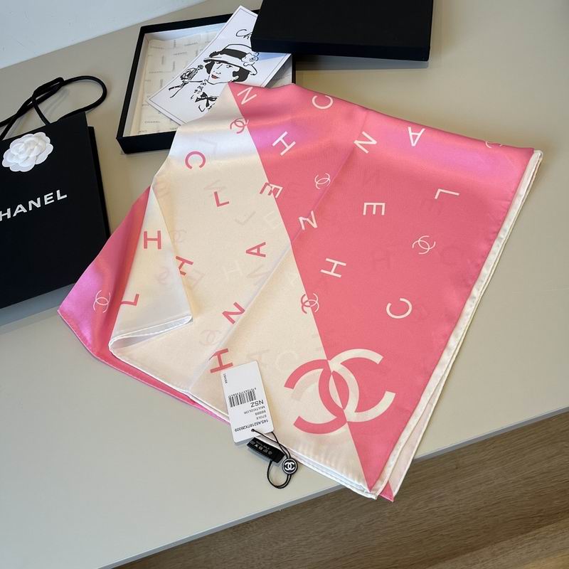 Chanel silk scarf hm55