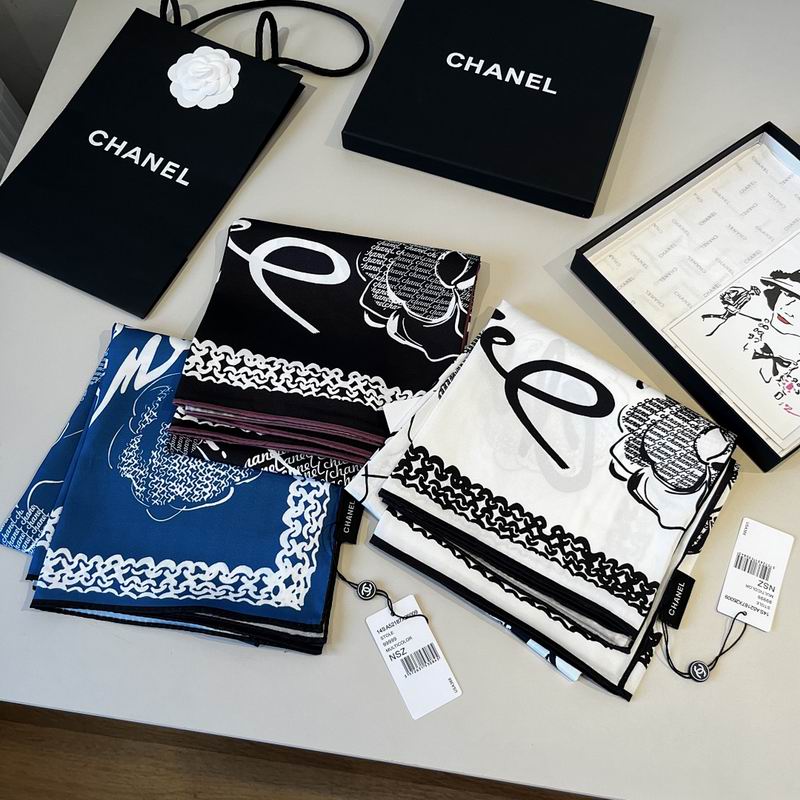 Chanel silk scarf hm20