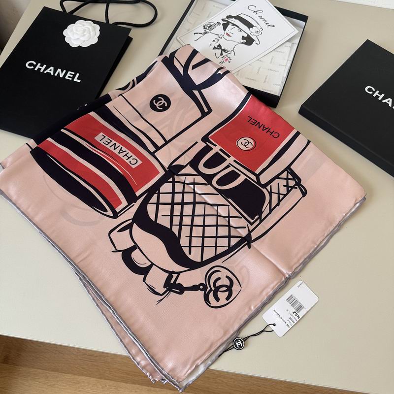 Chanel silk scarf hm18