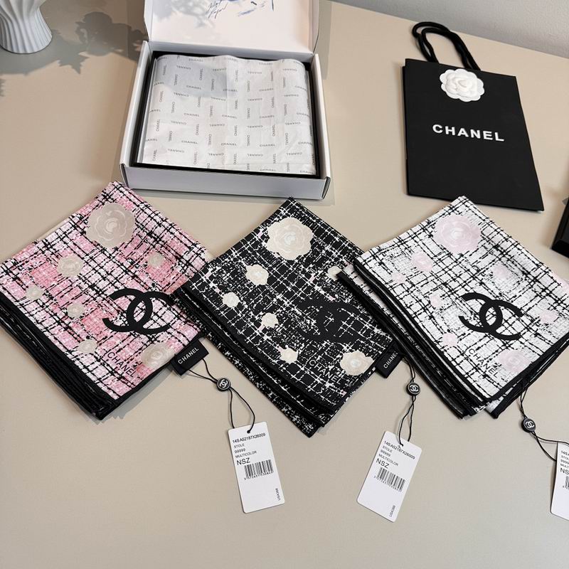 Chanel silk scarf hm14