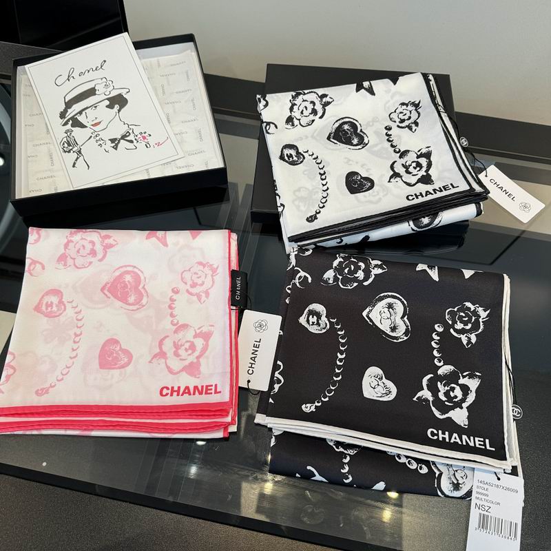 Chanel silk scarf hm13
