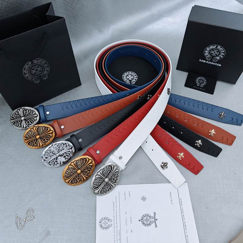 Chrome Hearts belt 38mmX90-125cm 8L37