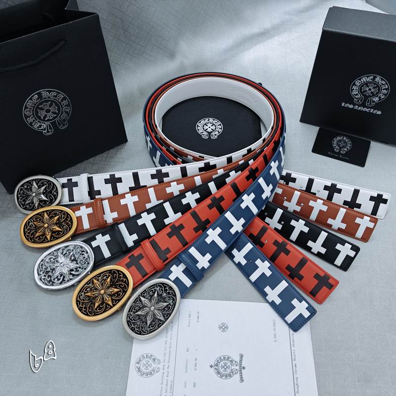 Chrome Hearts belt 38mmX90-125cm lb08