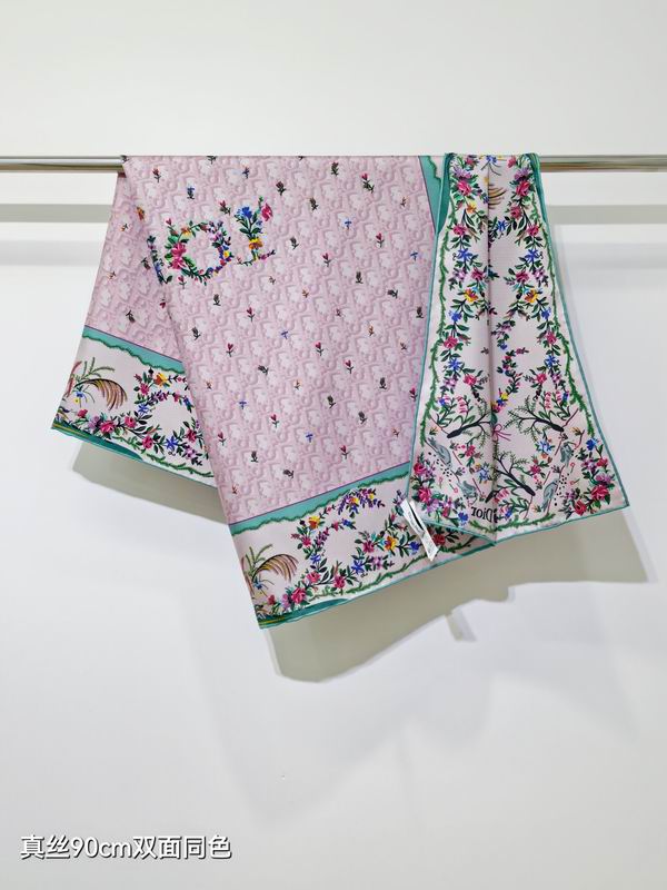 Dior Silk Scarf 90X90cm E041831
