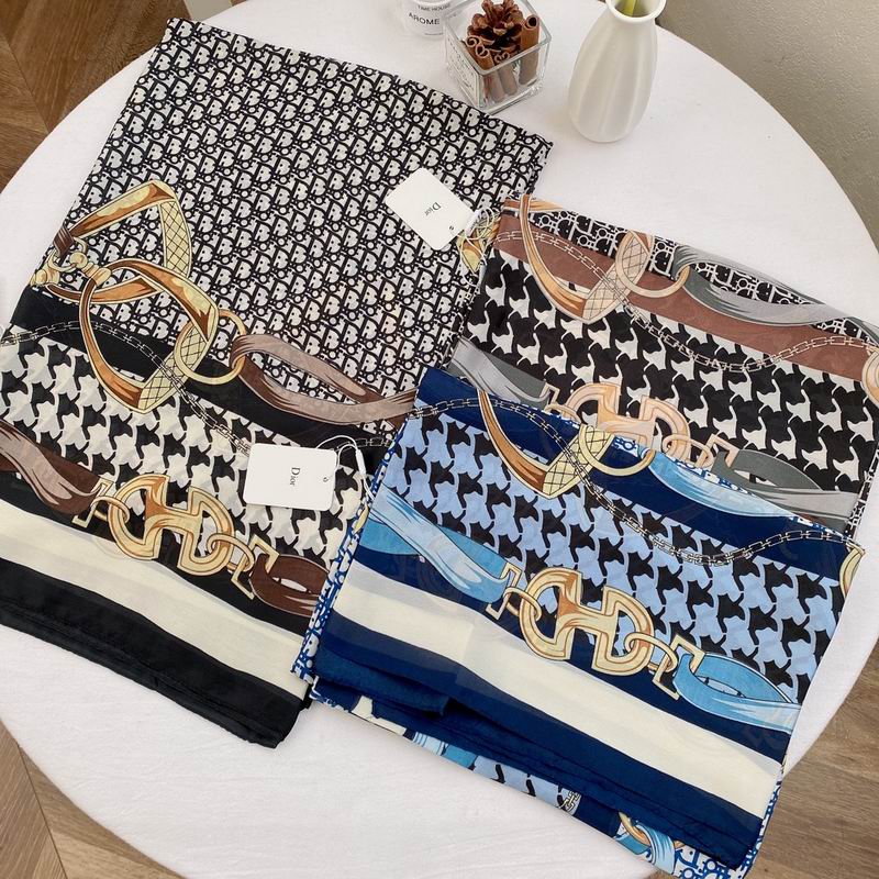 Dior silk scarf 90-180cm E06