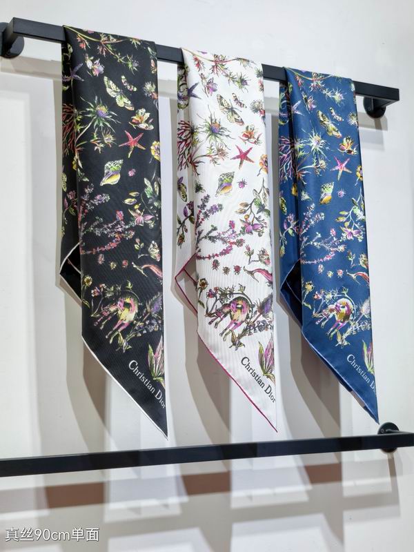 Dior silk scarf 90X90cm E011042