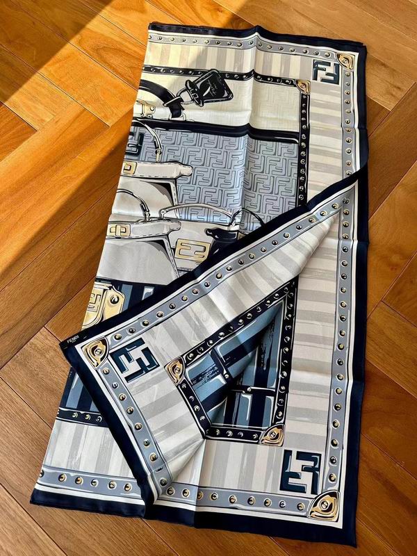 Fendi  silk scarf 90X90cm E06