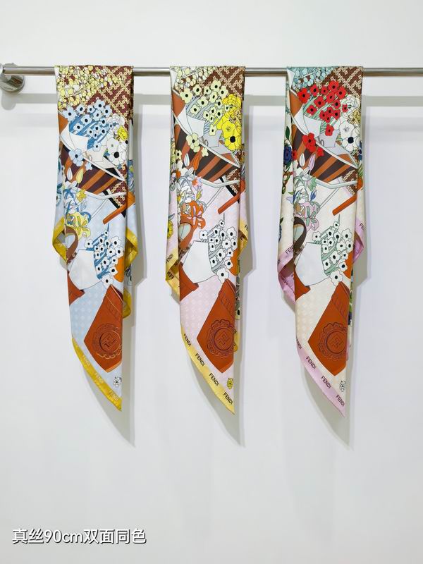 Fendi Silk Scarf 90X90cm E041836