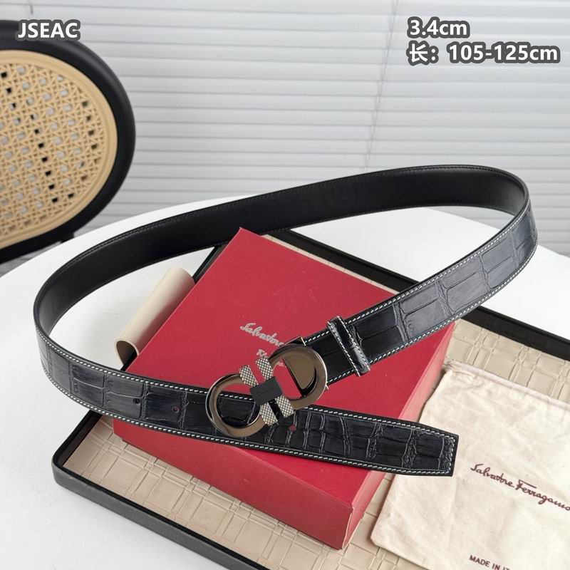 Ferragamo belt 34mmX105-125cm 8L14