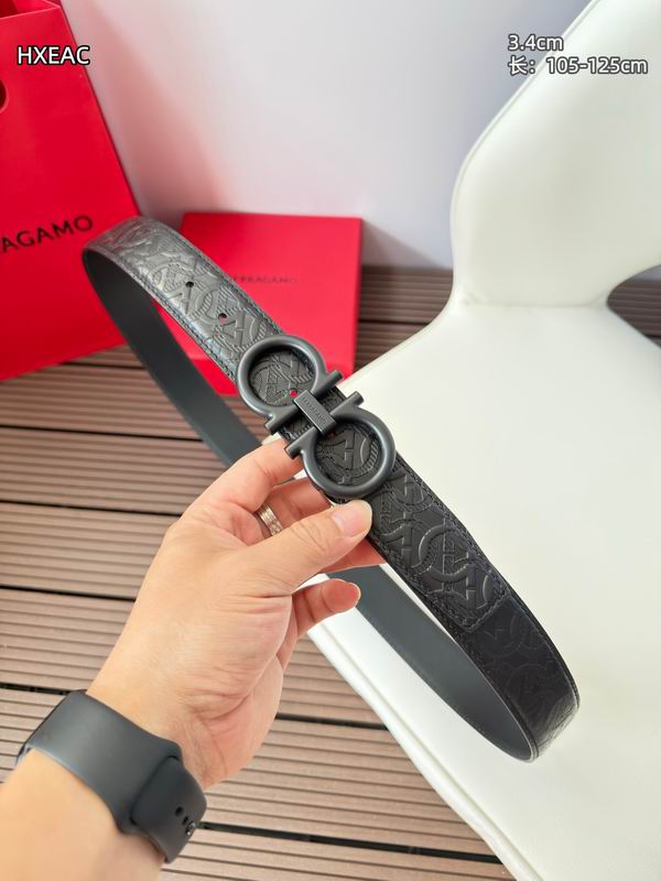 Ferragamo belt 34mmX105-125cm 8L28