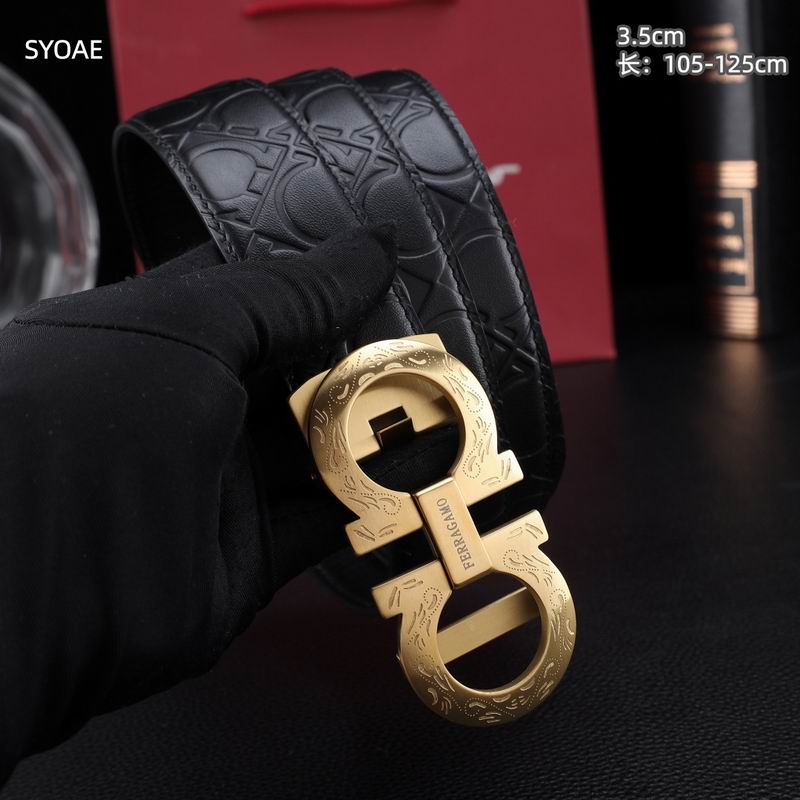 Ferragamo belt 35mm（自动扣）X105-125cm 8L235