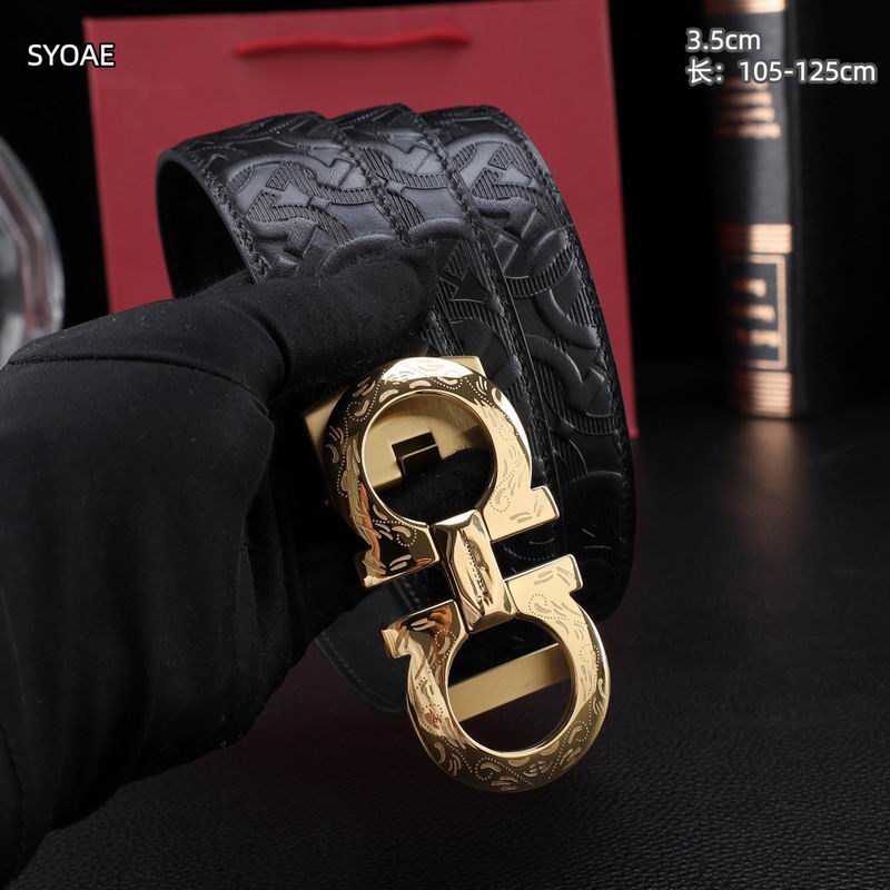 Ferragamo belt 35mm（自动扣）X105-125cm 8L234