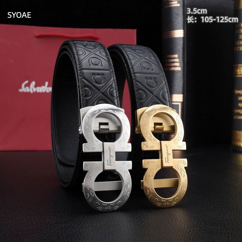 Ferragamo belt 35mm（自动扣）X105-125cm 8L233