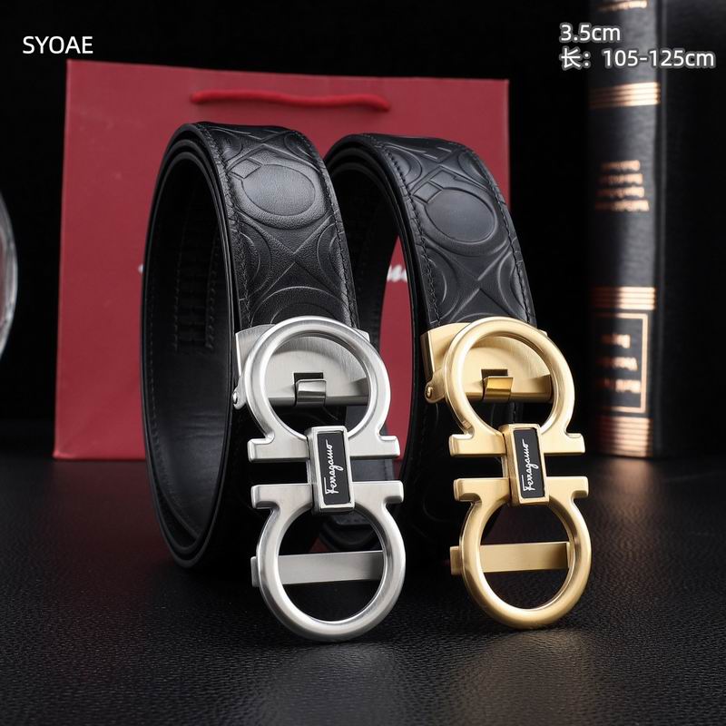 Ferragamo belt 35mm（自动扣）X105-125cm 8L231