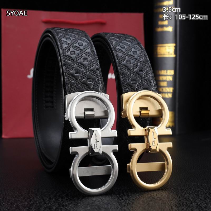 Ferragamo belt 35mm（自动扣）X105-125cm 8L229