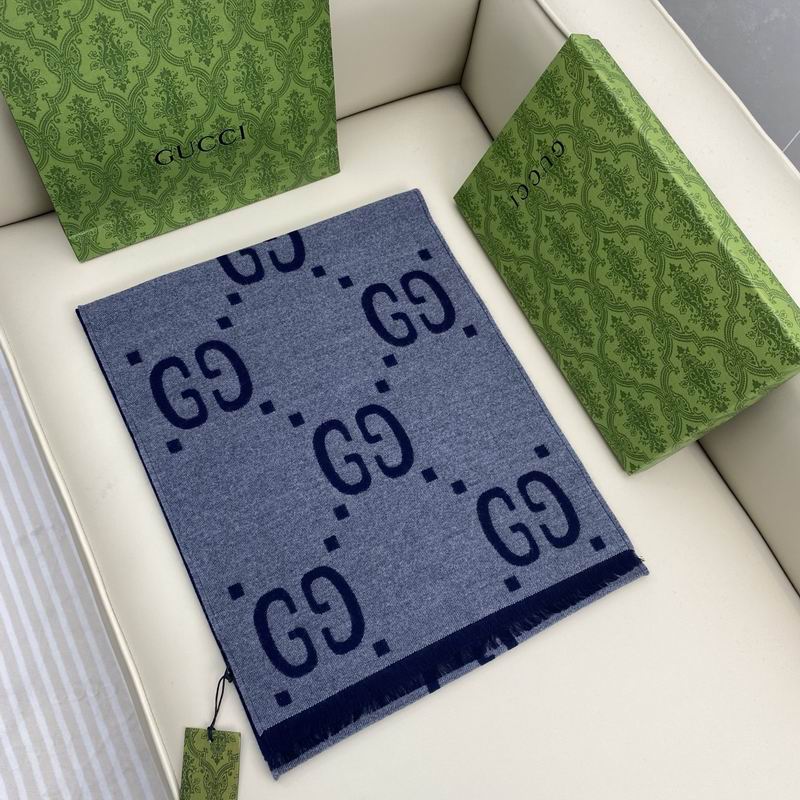 Gucci Scarf 35X180cm 91%羊绒9%真丝 E102204