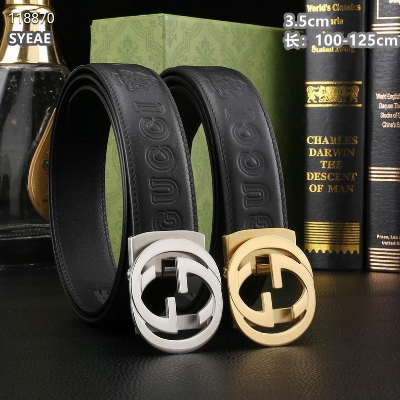 Gucci belt自动带 35mmX100-125cm 8L04