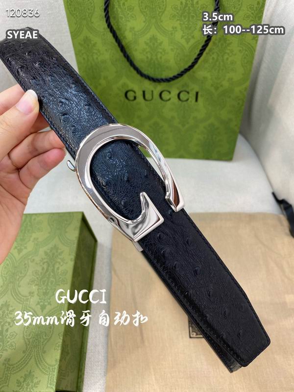 Gucci belt 自动扣 35mmX100-125cm 8L03
