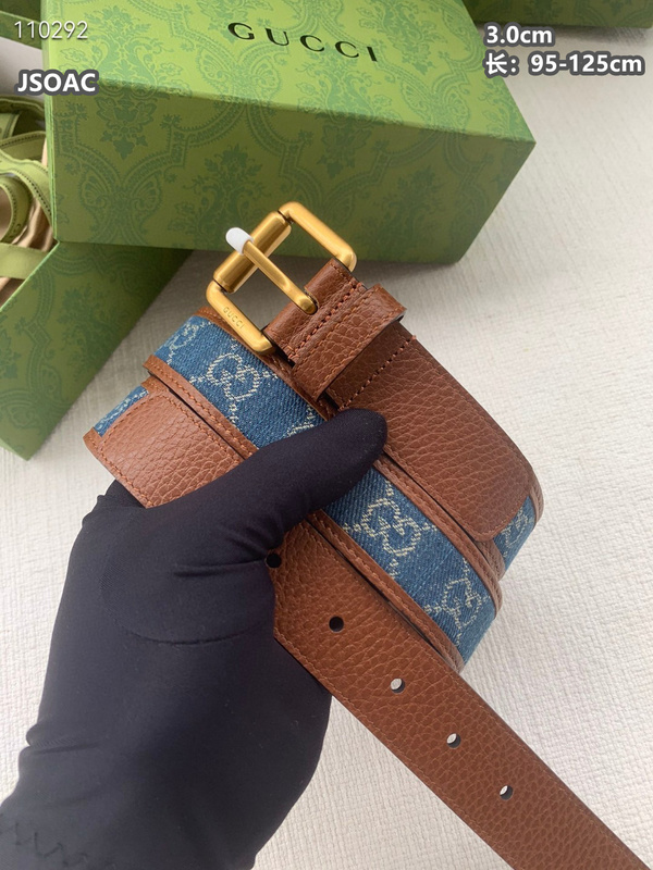 Gucci belt 30mmX95-125cm  8L15