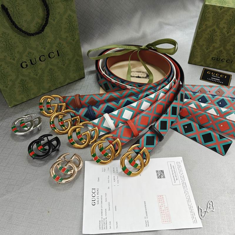 Gucci belt 38mmX90-125cm lb23