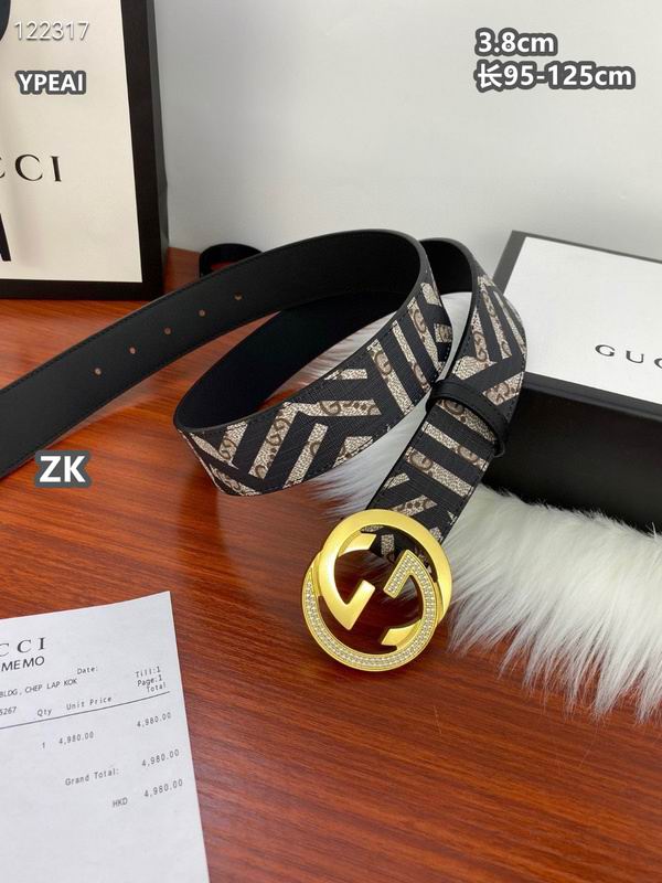 Gucci belt 38mmX95-125cm 8L21