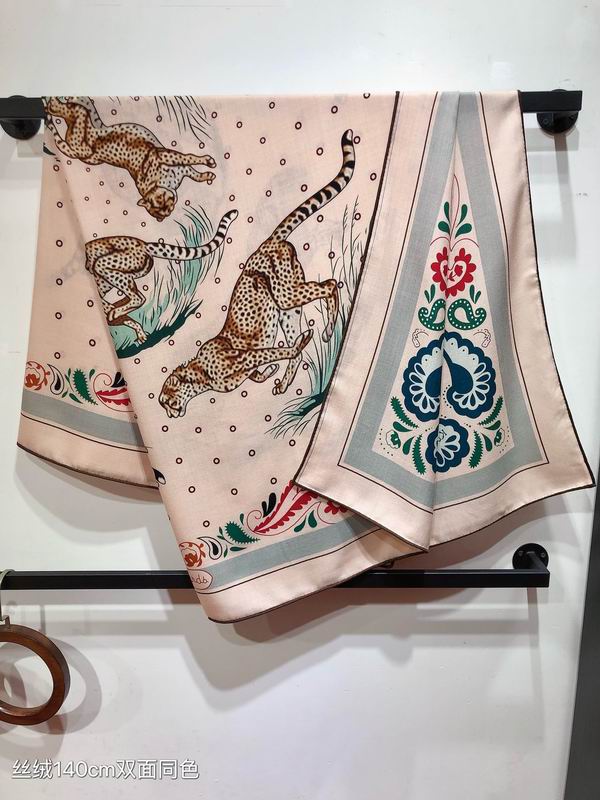 Hermes Scarf 140X140cm 70%羊绒 30%真丝 E091807