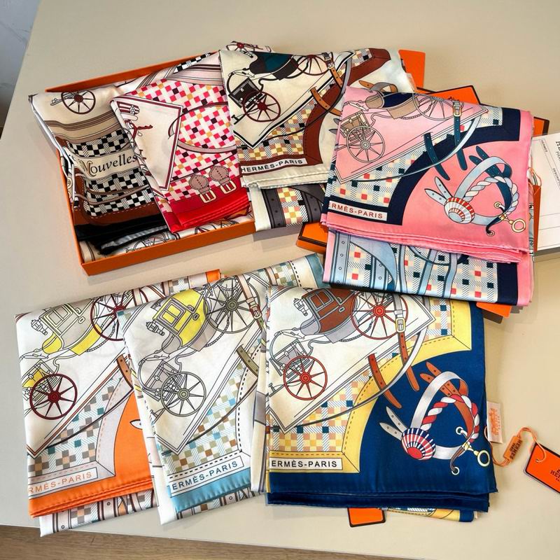 Hermes Silk Scarf 90X90cm E050901
