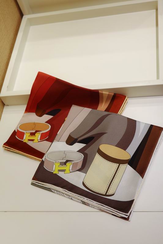 Hermes silk Scarf 90X90cm E022804