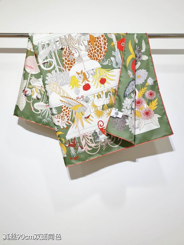 Hermes silk Scarf 90X90cm E040908