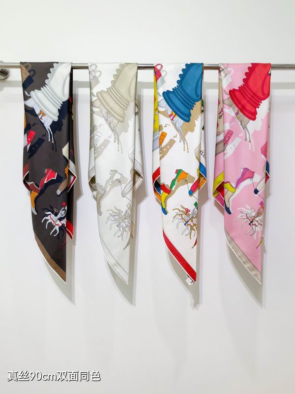 Hermes silk Scarf 90X90cm E092713