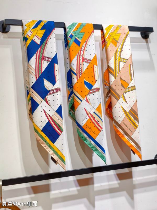 Hermes silk Scarf 90X90cm E092716