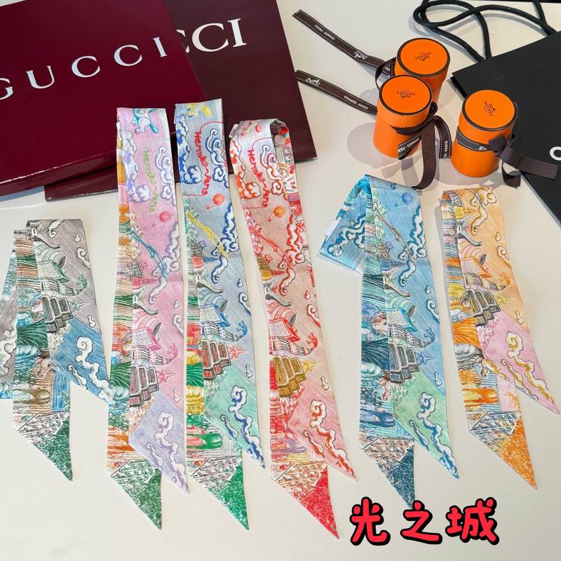 Hermes silk ribbon 5X86cm E030705