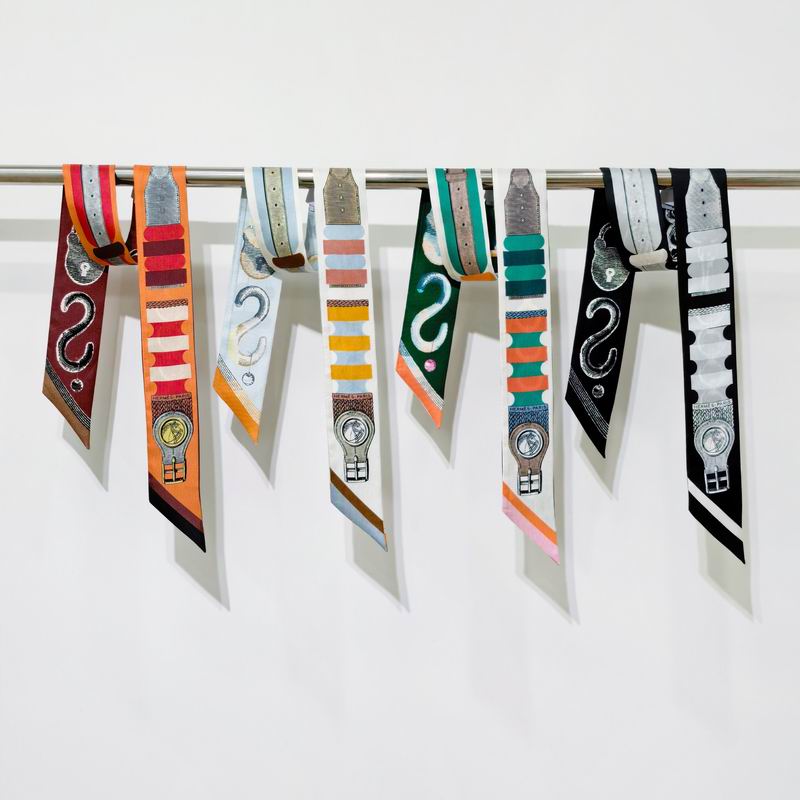 Hermes silk ribbon 5X86cm E111002