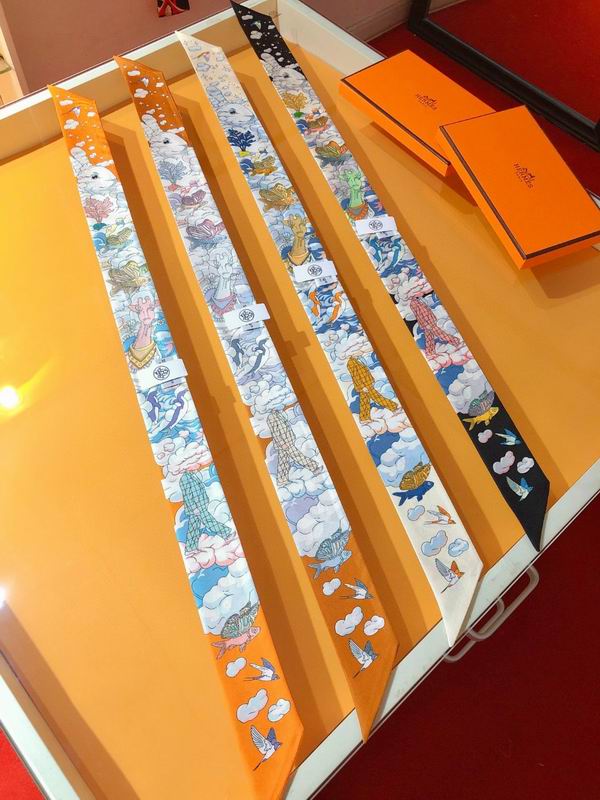 Hermes silk ribbon 5X86cm E0509130