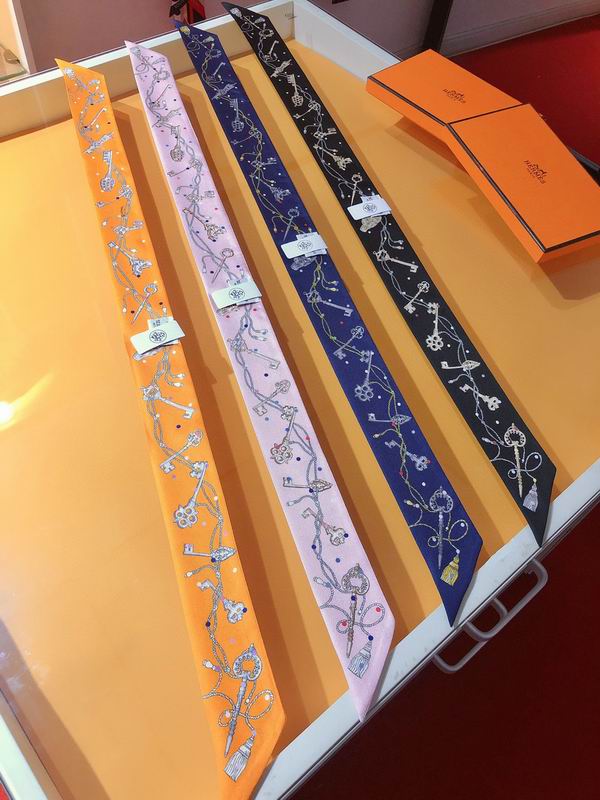 Hermes silk ribbon 5X86cm E011036