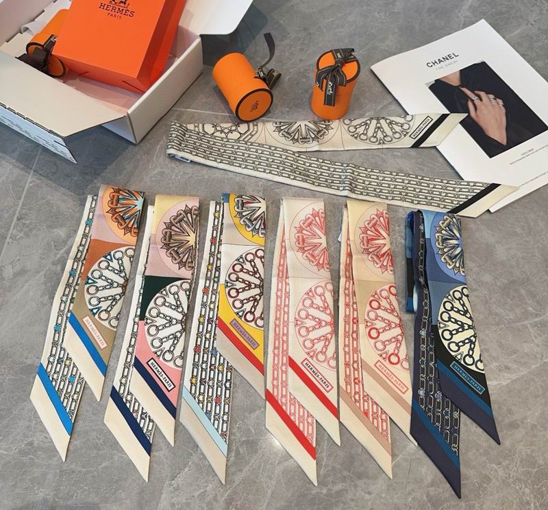 Hermes silk ribbon 86X5cm E030715