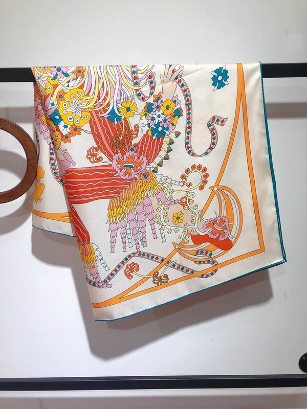 Hermes silk Scarf 90X90cm E05