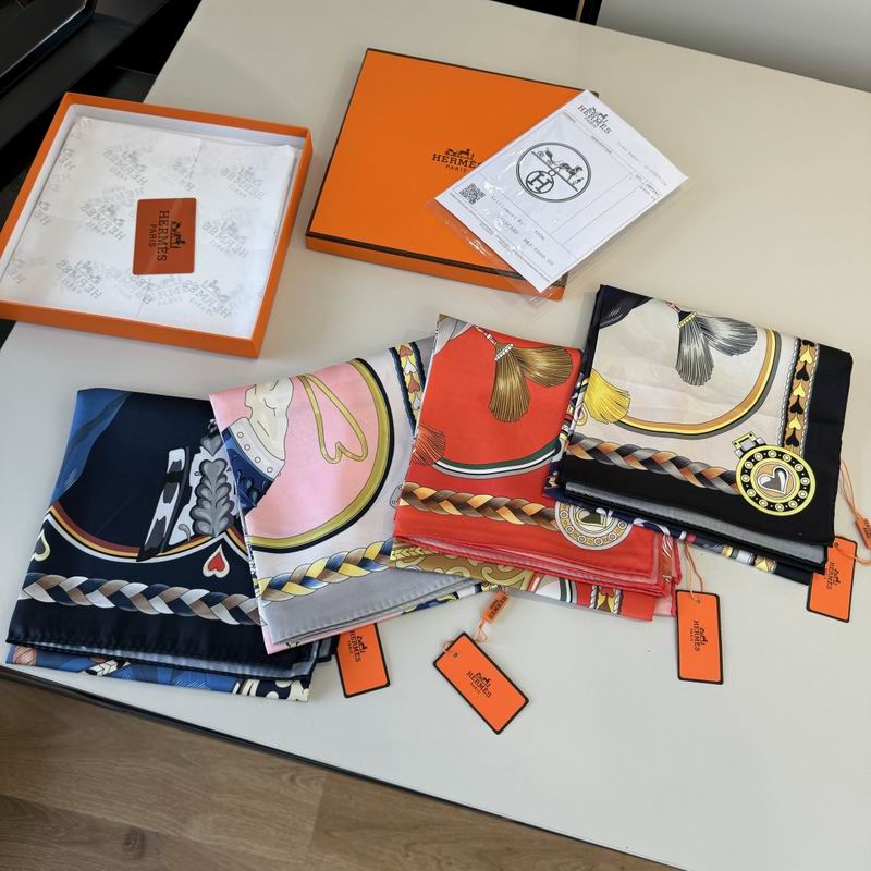 Hermes Silk Scarf 90X90cm E050904
