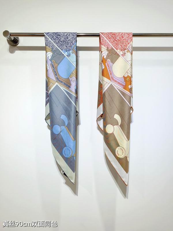 Hermes silk scarf 90X90cm E031306